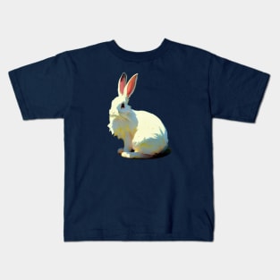 Cute white rabbit Kids T-Shirt